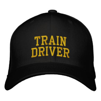 STEAM TRAINS EMBROIDERED HAT