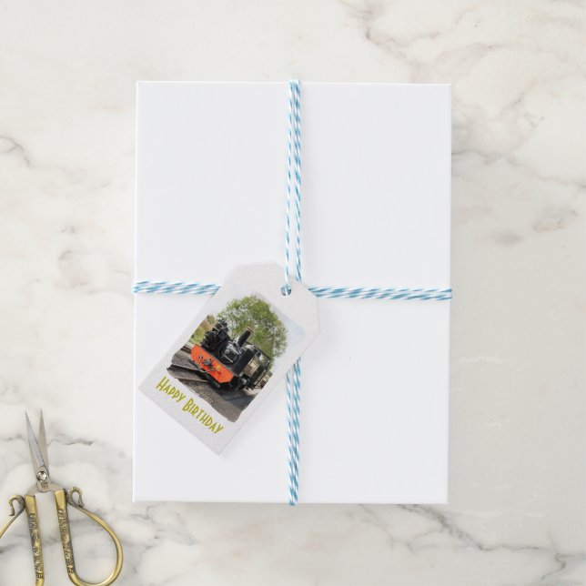 STEAM TRAINS GIFT TAGS (With Twine)