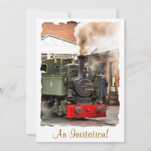 STEAM TRAINS INVITATION