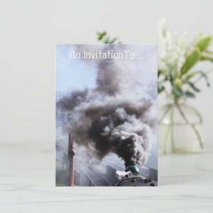 STEAM TRAINS INVITATION