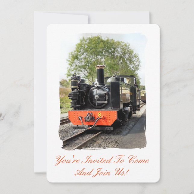 STEAM TRAINS INVITATION (Front)