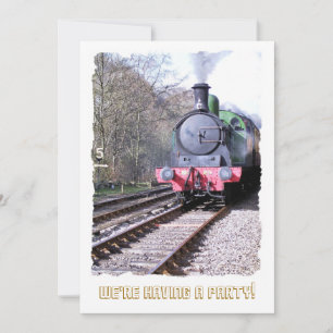 STEAM TRAINS INVITATION