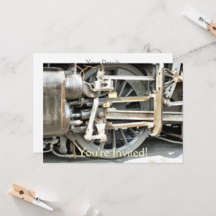 STEAM TRAINS INVITATION