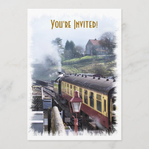 STEAM TRAINS INVITATION