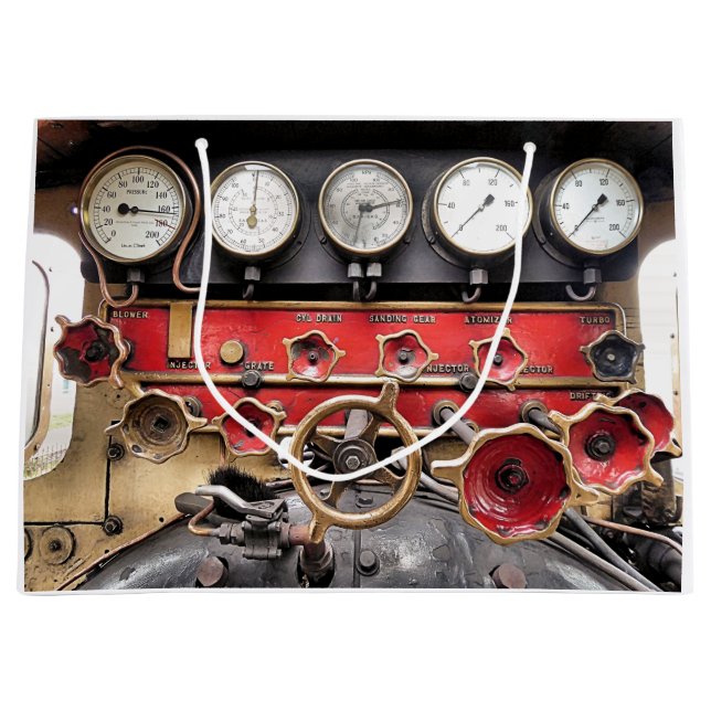 STEAM TRAINS LARGE GIFT BAG (Front)