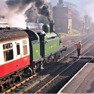 STEAM TRAINS LARGE GIFT BAG