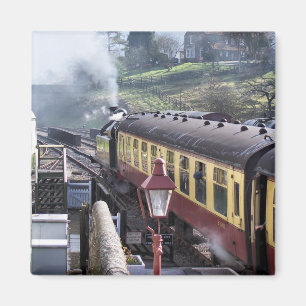 STEAM TRAINS MAGNET