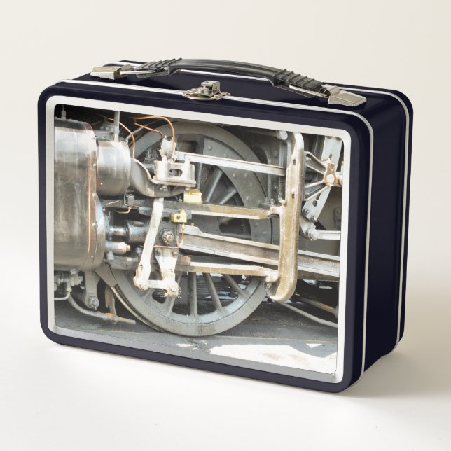 STEAM TRAINS METAL LUNCH BOX (Front)