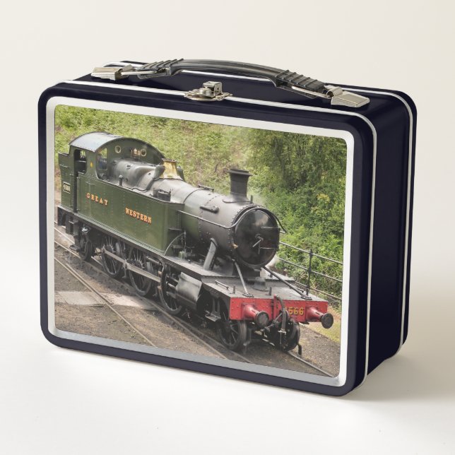 STEAM TRAINS METAL LUNCH BOX (Front)