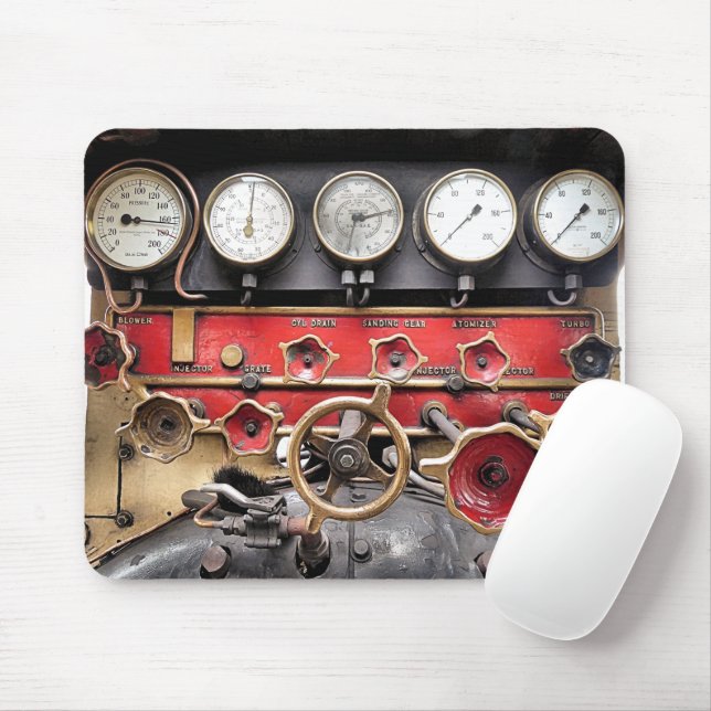 STEAM TRAINS  MOUSE MAT (With Mouse)
