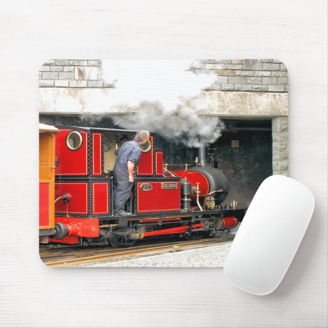 STEAM TRAINS MOUSE MAT (With Mouse)