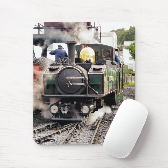 STEAM TRAINS MOUSE MAT (With Mouse)