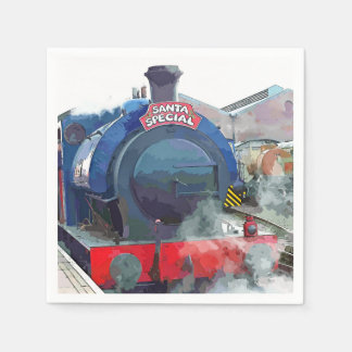STEAM TRAINS NAPKIN