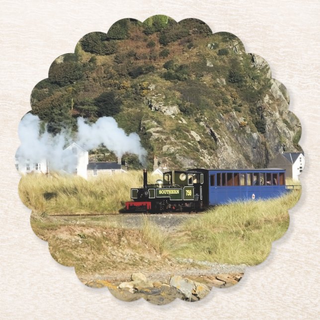 STEAM TRAINS PAPER COASTER (Front)