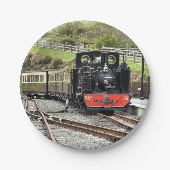 STEAM TRAINS PAPER PLATE (Front)