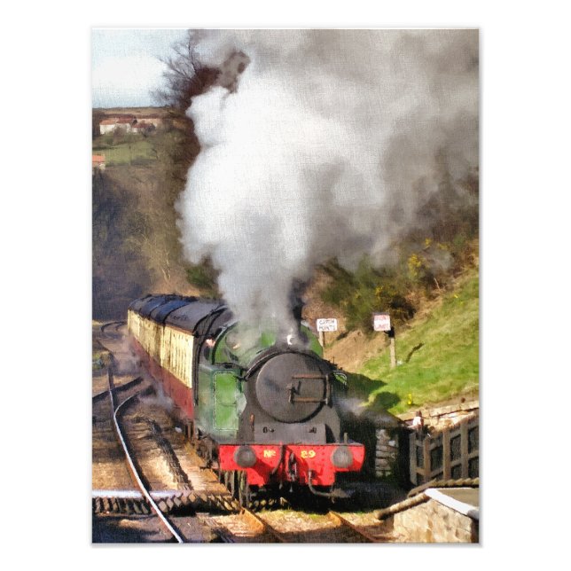 STEAM TRAINS PHOTO PRINT (Front)