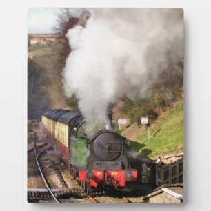 STEAM TRAINS PLAQUE