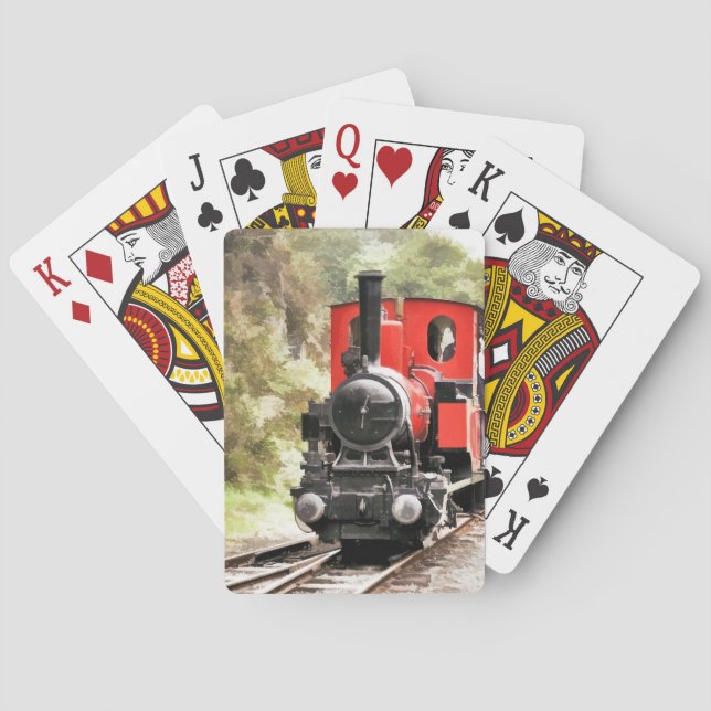 STEAM TRAINS  PLAYING CARDS (Back)