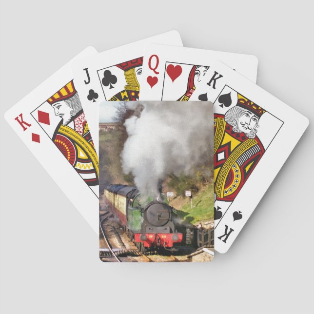 STEAM TRAINS PLAYING CARDS (Back)