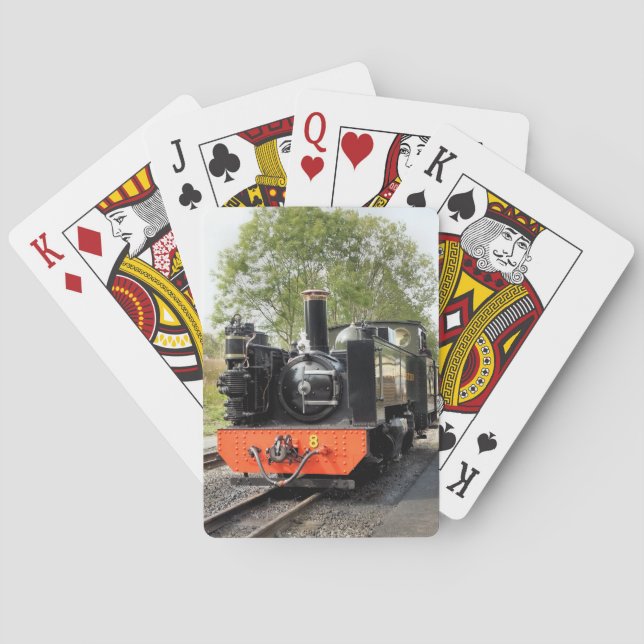 STEAM TRAINS  PLAYING CARDS (Back)