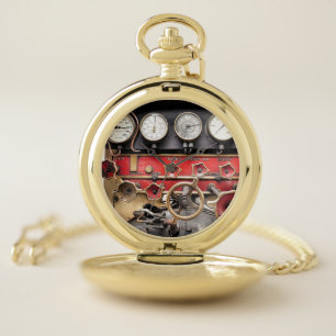 STEAM TRAINS  POCKET WATCH