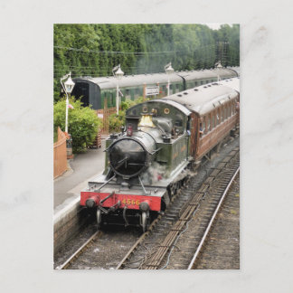 STEAM TRAINS POSTCARD