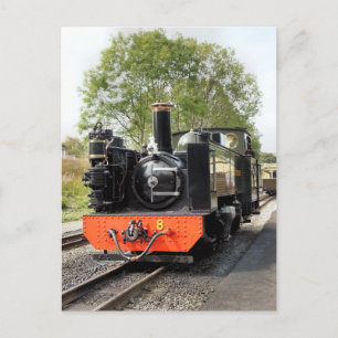 STEAM TRAINS POSTCARD