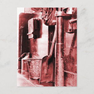STEAM TRAINS POSTCARD
