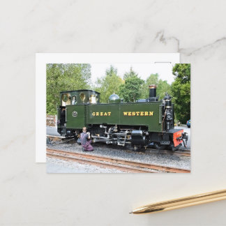 STEAM TRAINS POSTCARD