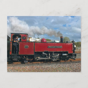 STEAM TRAINS POSTCARD