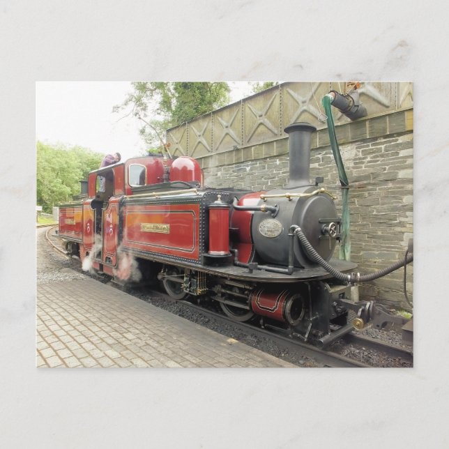 STEAM TRAINS POSTCARD (Front)