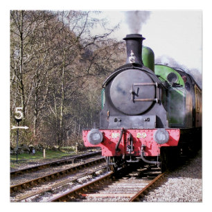 STEAM TRAINS POSTER
