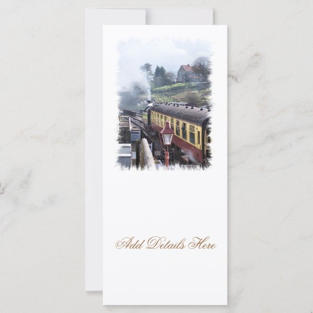 STEAM TRAINS RACK CARDS (Front)