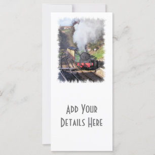 STEAM TRAINS RACK CARDS