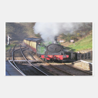 STEAM TRAINS RECTANGULAR STICKER