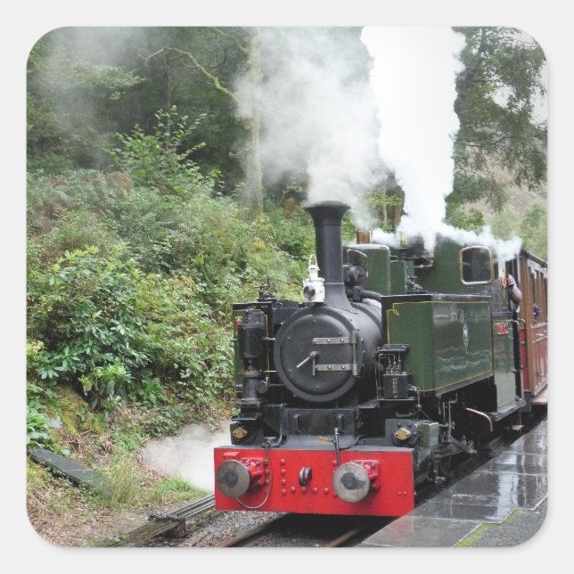 STEAM TRAINS SQUARE STICKER (Front)