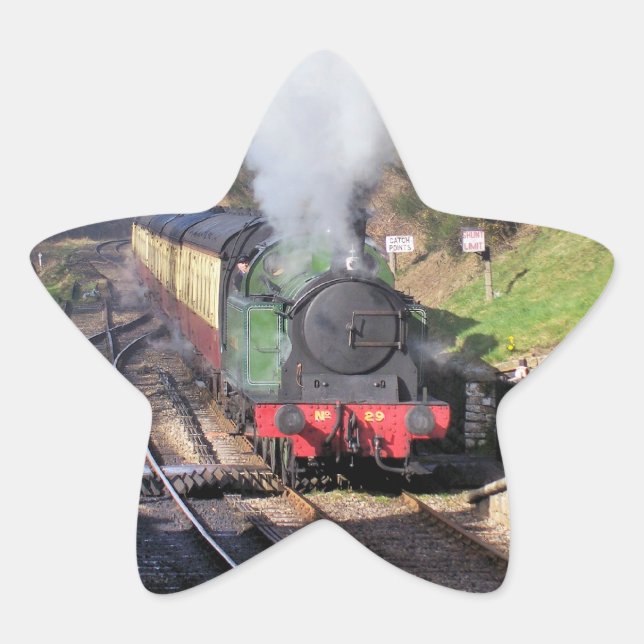 STEAM TRAINS STAR STICKER (Front)