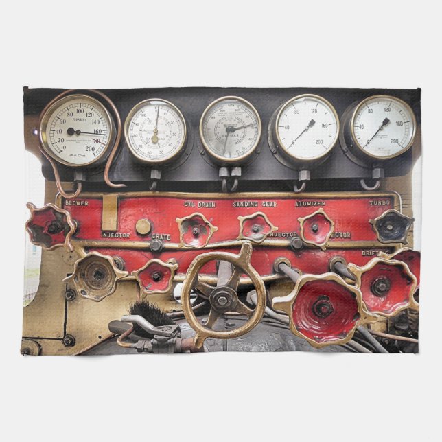 STEAM TRAINS TEA TOWEL (Horizontal)