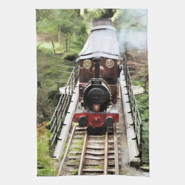STEAM TRAINS TEA TOWEL (Vertical)