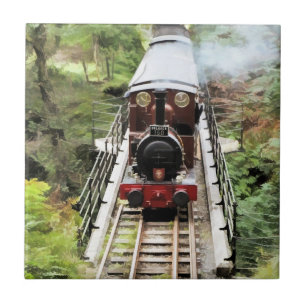STEAM TRAINS TILE