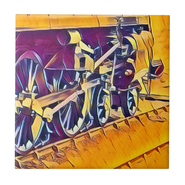 STEAM TRAINS   TILE (Front)