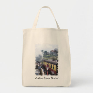 STEAM TRAINS TOTE BAG