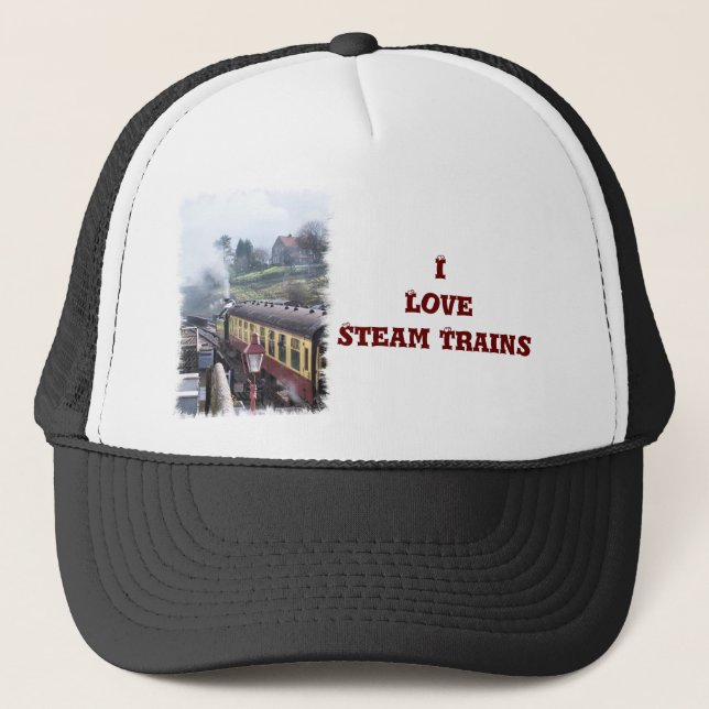 STEAM TRAINS TRUCKER HAT (Front)
