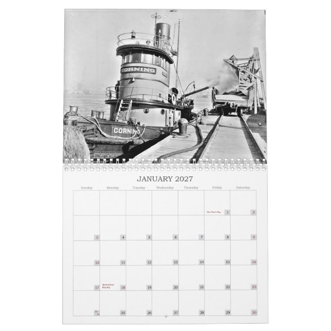 Steam Tugs Calendar (Jan 2027)