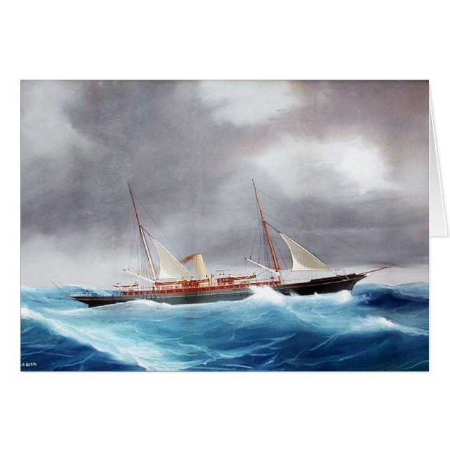 Steam Yacht Margarita 1900's (Front Horizontal)