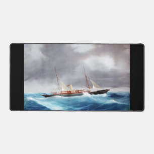 Steam Yacht Margarita 1900's Desk Mat
