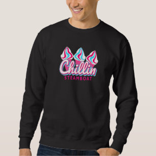 Steamboat Chillin Ice Cream Pop Art Steamboat Colo Sweatshirt