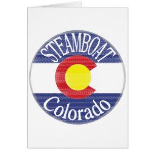 Steamboat Colorado circle flag