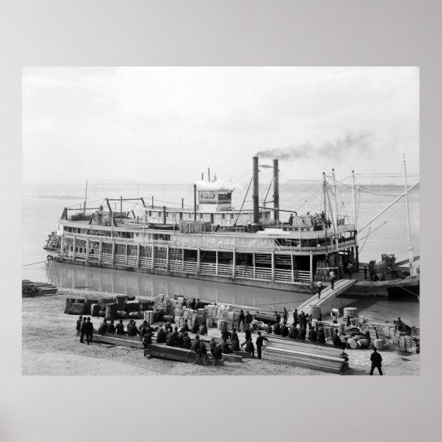 Steamboat Georgia Lee: 1907 Poster (Front)