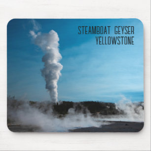 Steamboat Geyser Eruption Yellowstone Mouse Mat